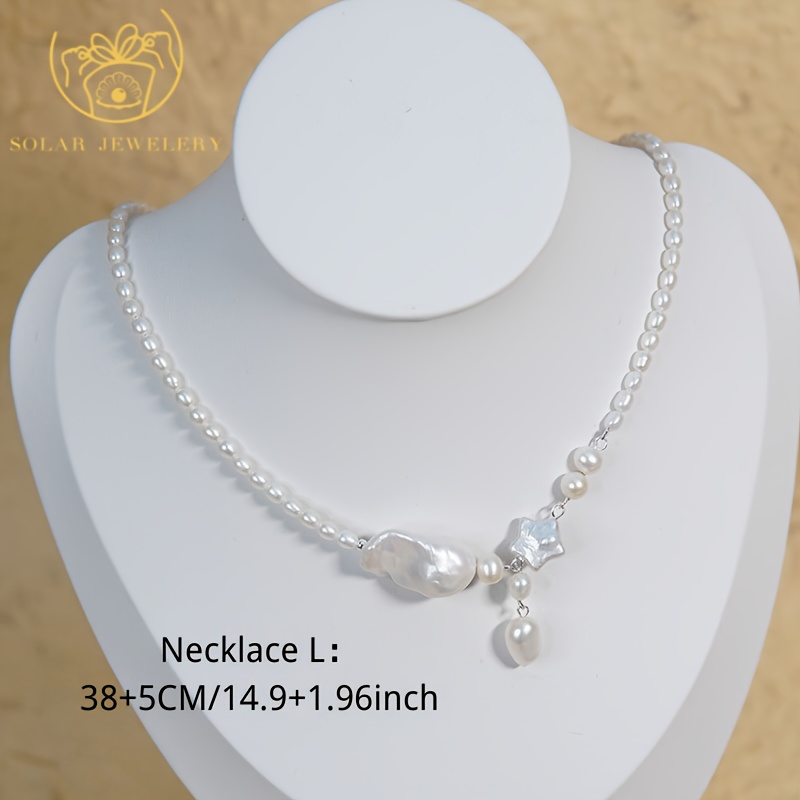 Women's Five-Pointed Star Baroque Freshwater Pearls Necklace